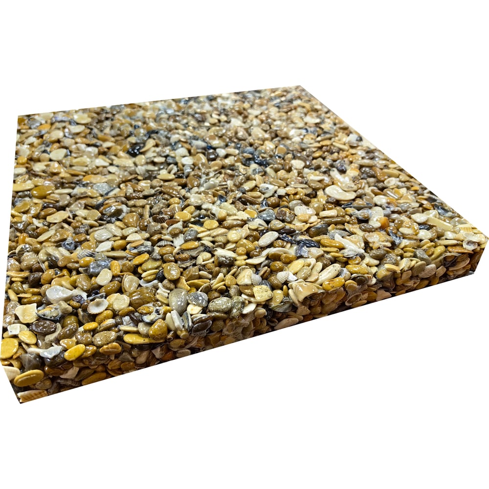 Изображение товара Каменная плитка ракушечник АМОРТЕКС 300x300x30 мм для внутренней и внешней отделки