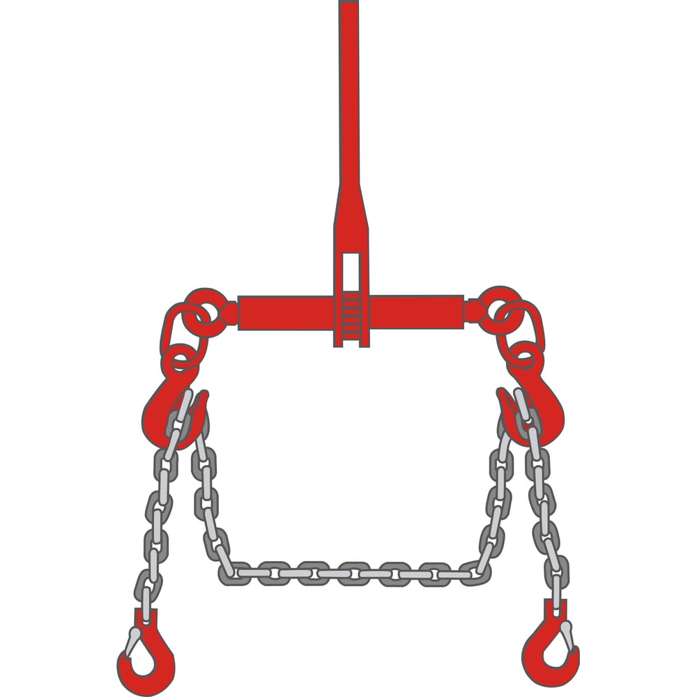 Изображение товара Цепная стяжка ТамбовТехСнаб 8т 16мм, профессиональный класс, 7м