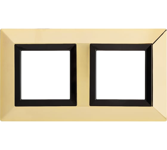 Изображение товара Рамка из металла DKC Avanti золотая, 2 поста, 4 мод. 4408854