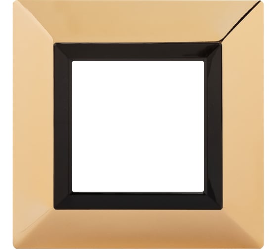 Изображение товара Рамка из металла DKC Avanti золотая, 1 пост, 2 мод. 4408852