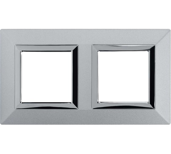Изображение товара Рамка из металла DKC Avanti светло-серебристая, 2 поста, 4 мод. 4404854