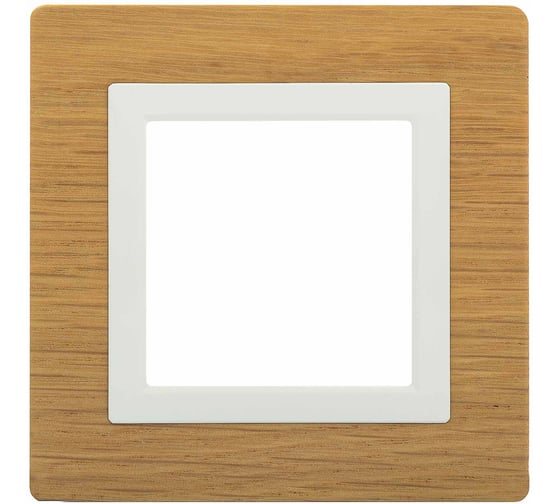 Изображение товара Рамка из натурального дерева DKC Avanti беленый дуб, 1 пост, 2 мод. 4400842