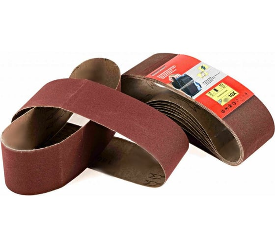 Изображение товара Лента абразивная бесконечная тканевая (10 шт; 75x533 мм; P60) Orientcraft OCEB75533060