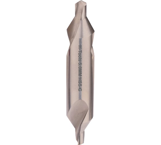 Изображение товара Сверло центровочное H-Tools серия PRO тип А 5.0x63.0мм S=12.5мм HSS-G DIN333 217050HT
