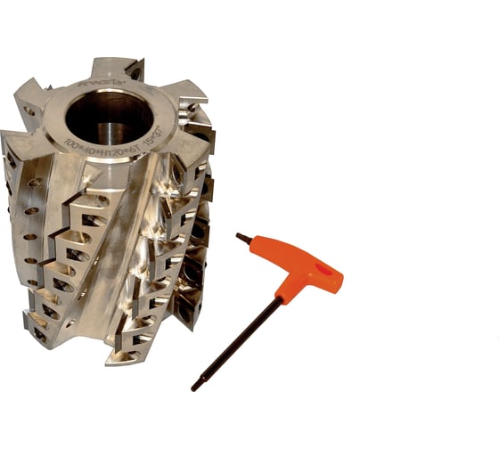 Изображение товара Фреза шейперная со спиральным располож. ножей KWS 15/37 (Z4) для черн. строг. 100х40хH120х6T K5+ 4051-03000-100401206T