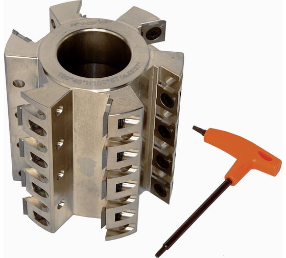 Изображение товара Фреза шейперная с прямым располож. ножей KWS 14,55/37 (Z2) для черн. строг. 100х40хH100х6T K5+ 4051-01000-100401006T II