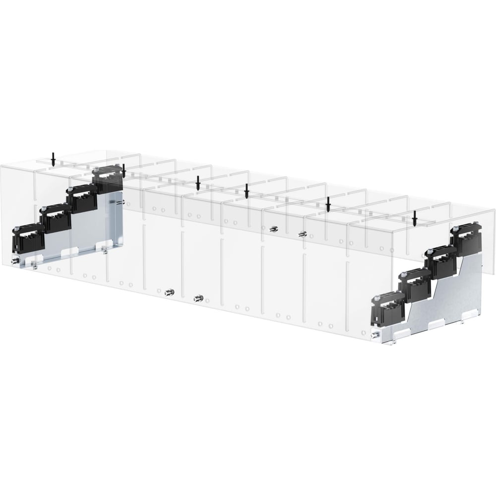 Изображение товара Комплект защитного кожуха ступенчатой шинной системы DKC 4P 1 КМП R5BBLPH4P