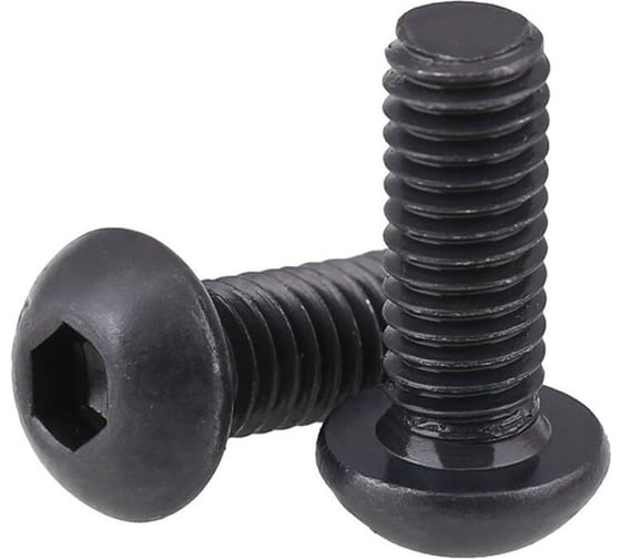 Изображение товара Винт boltnn.ru ISO 7380-1 М8x25 8.8 цинк-никель черный, 480 часов, 150 шт. 4687206394896