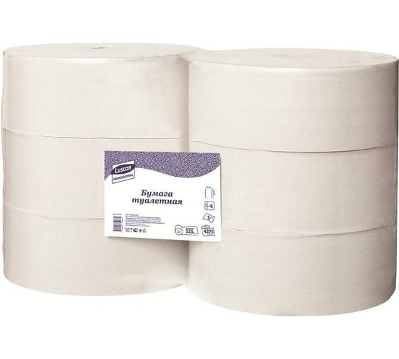 Изображение товара Туалетная бумага Luscan 1-слойные, 6 рулонов 601110