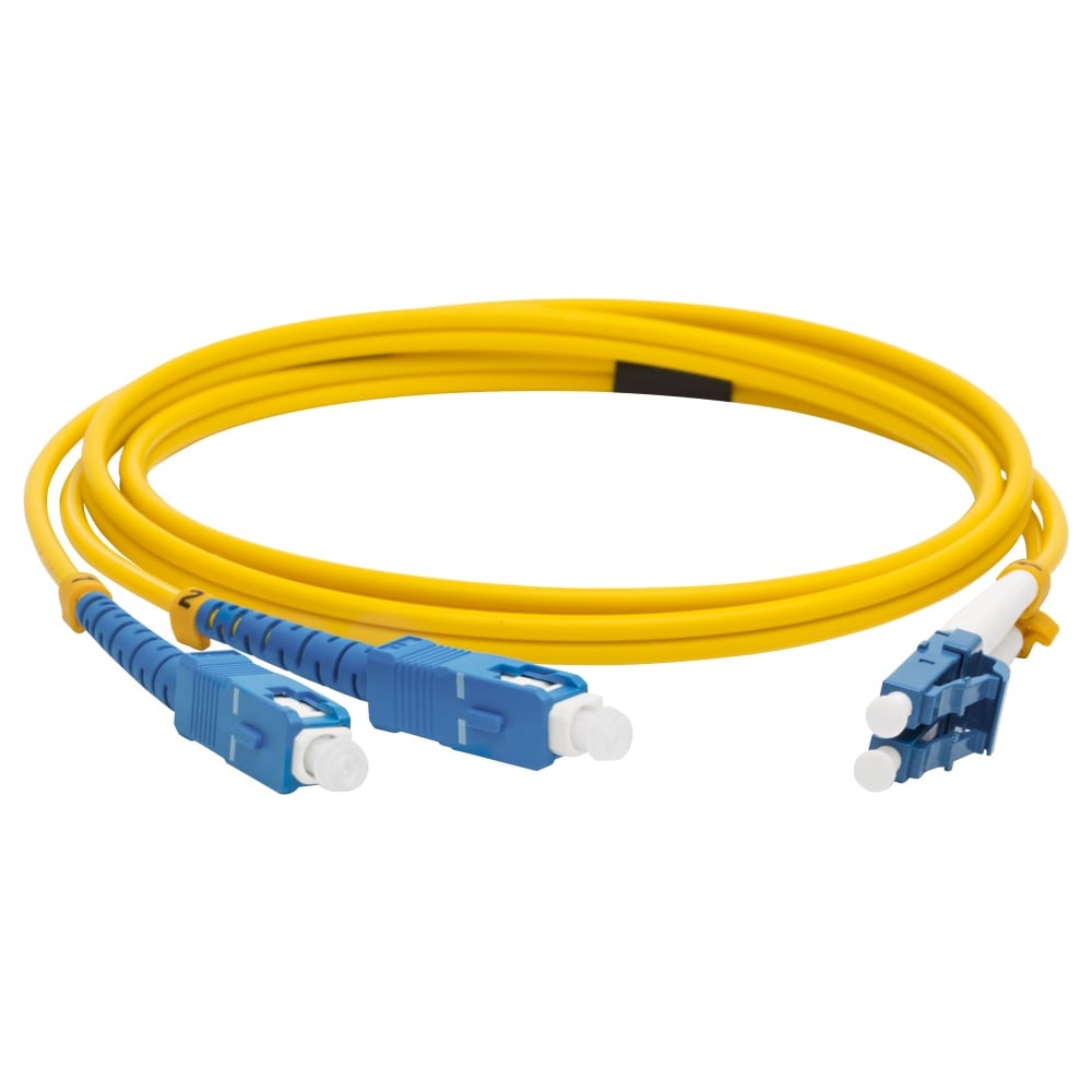 Изображение товара Оптический патч-корд LANMASTER LSZH 2 м дуплекс SC-LC SM UPC желтый Изображение товара Оптический патч-корд LANMASTER LSZH 2 м дуплекс SC-LC SM UPC желтый