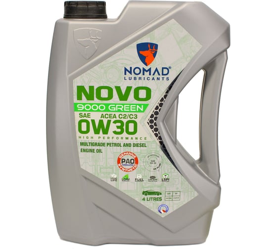 Изображение товара Масло моторное NOMAD NOVO 9000 0W-30 4 л 35779