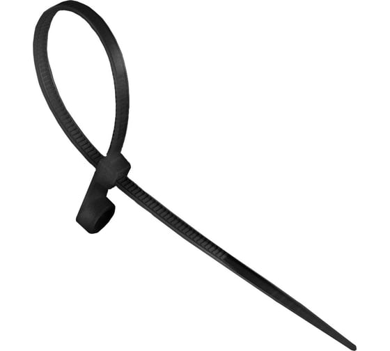 Изображение товара Нейлоновый хомут с монтажным отверстием TDM ELECTRIC 3,6х150 мм, черный, 100 шт. SQ0515-0504