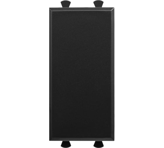 Изображение товара Модульная заглушка DKC Avanti Черный матовый 1 модуль 1 шт 4412991