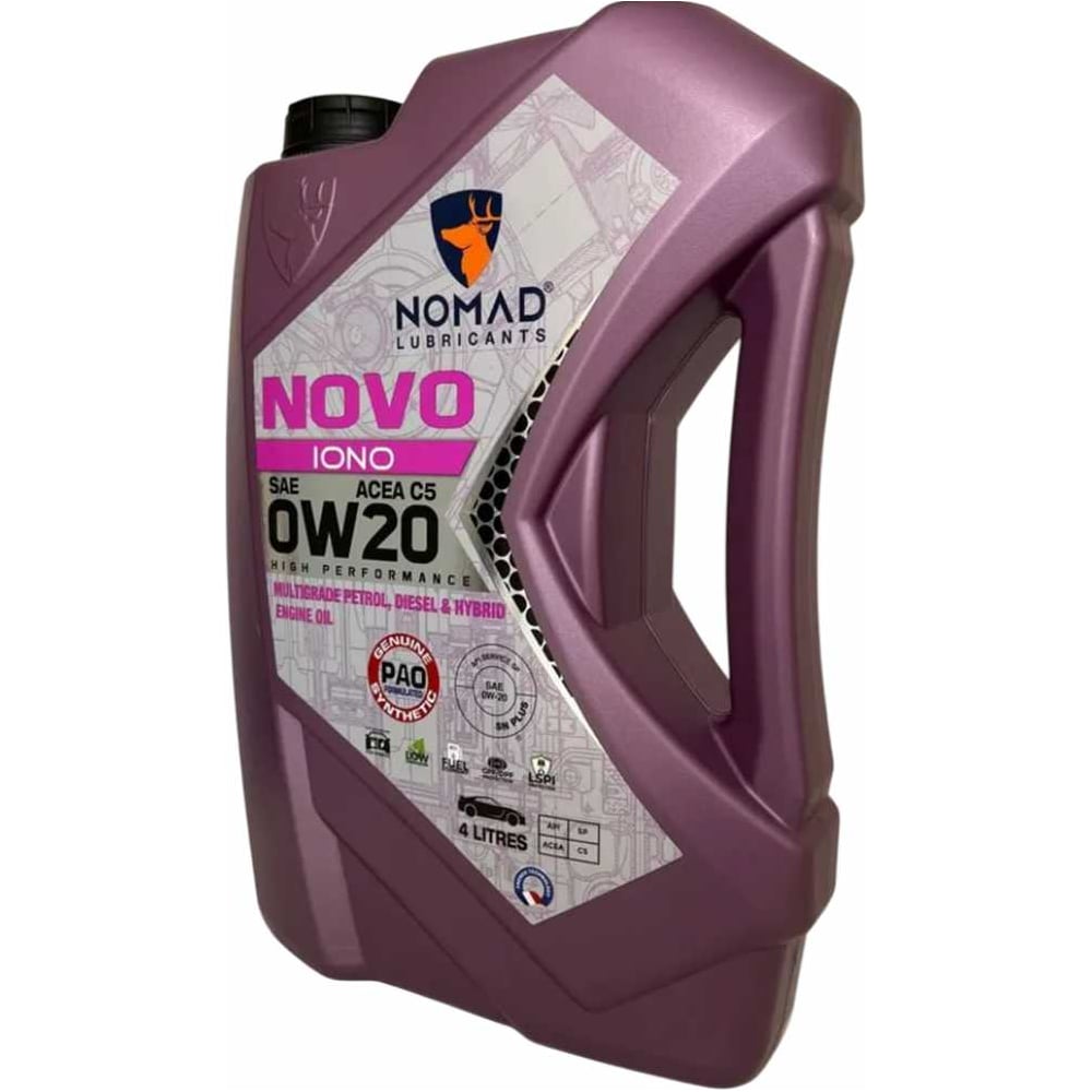 Изображение товара Моторное масло синтетическое NOMAD Novo iono SAE 0W20 ACEA C5 4л