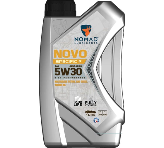 Изображение товара Масло моторное синтетическое для легковых а/м NOMAD Novo Specific F SAE 5W30 1л 33566