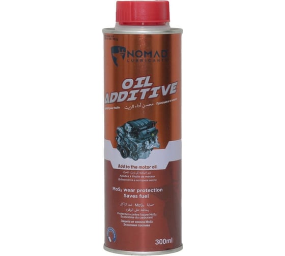 Изображение товара Добавка в моторное масло с дисульфидом молибдена NOMAD Oil Additives 300 мл 35797