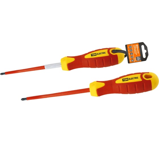 Изображение товара Крестовая отвертка TDM ELECTRIC серия ЭкспертЭлектрик, тип PH0x60, диэлектрическая SQ1007-0201