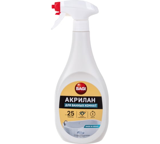 Изображение товара Чистящая пена для ванных комнат Bagi Акрилан 400 мл 1015024133