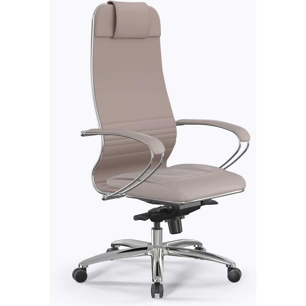 Изображение товара Кресло МЕТТА Samurai KL-1 Светло-бежевый с подлокотниками и подголовником