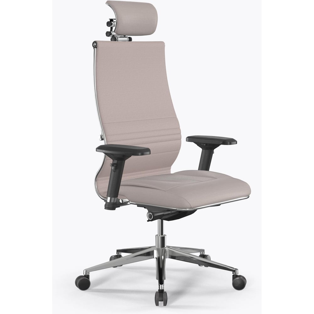 Изображение товара Офисное кресло МЕТТА Samurai KL-3 светло-бежевое современное эргономичное