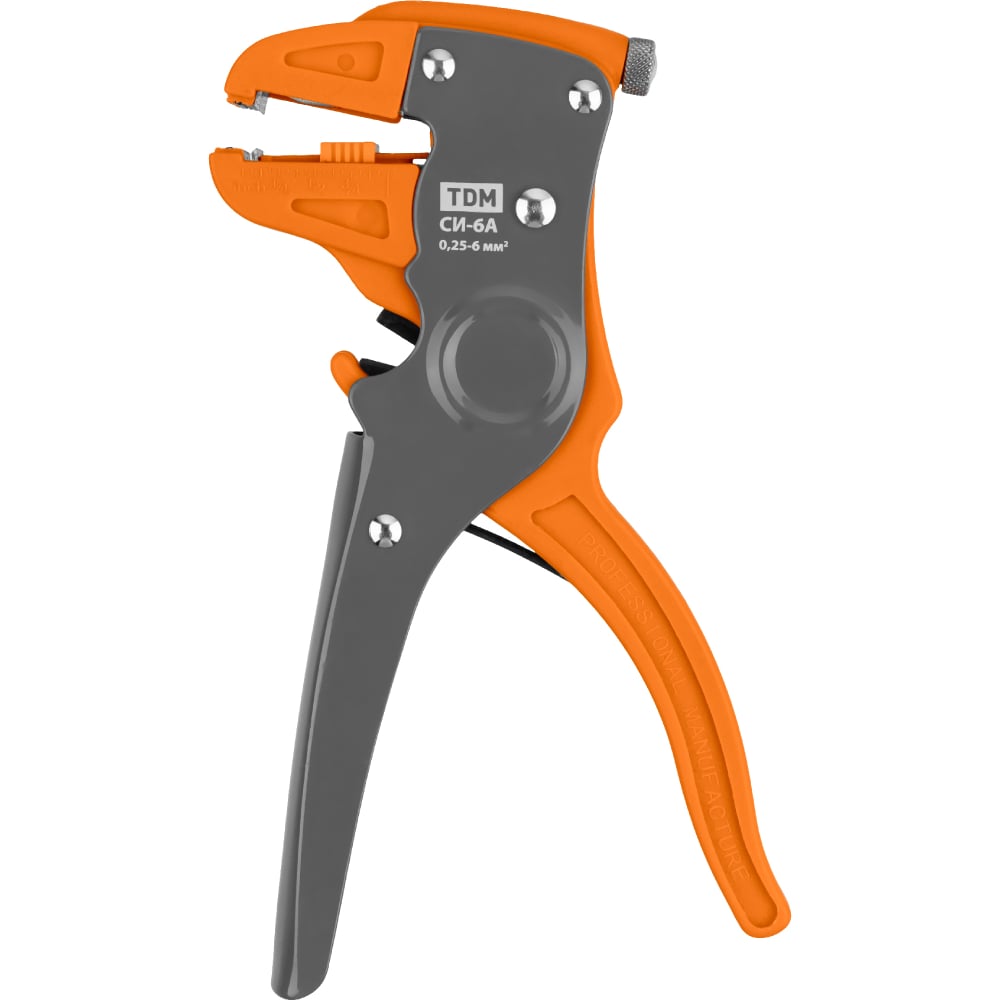 Изображение товара Автоматический съемник изоляции TDM ELECTRIC МастерЭлектрик СИ-6А сечение зачищаемого провода 0,25-6 мм2  SQ1003-0103