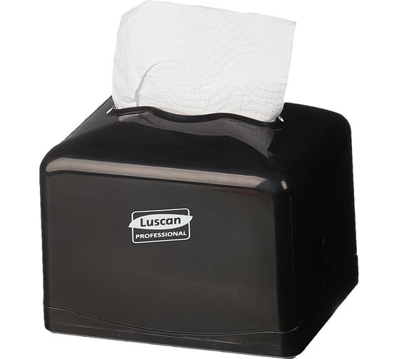 Изображение товара Диспенсер для салфеток Luscan настольный, черный 931837