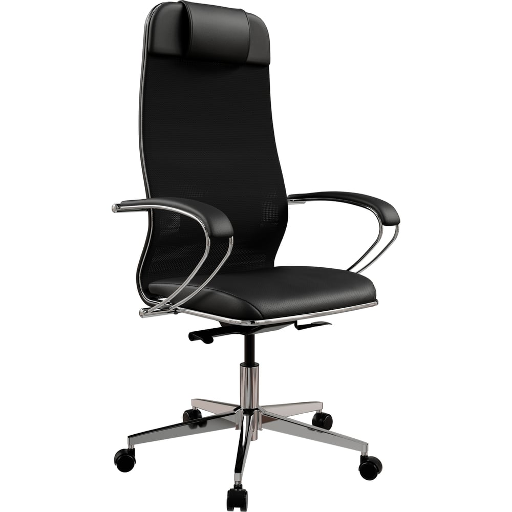 Изображение товара Офисное кресло МЕТТА ErgoLife Comfort Черный регулируемое с подголовником