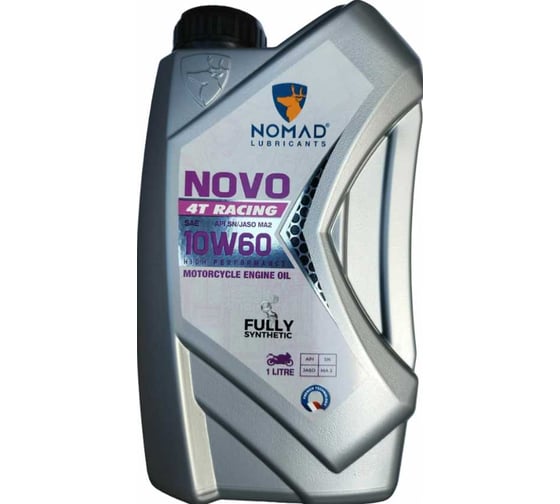 Изображение товара Масло моторное Nomad NOVO 4T Racing SAE 10W60 (1 л.) 35789