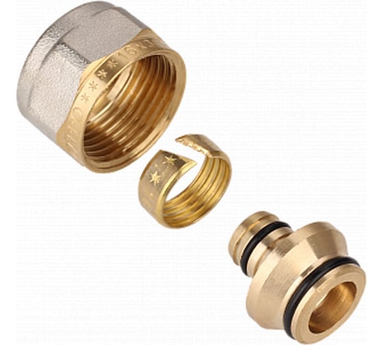 Изображение товара Соединитель «Евроконус» для металлопластиковых труб Gappo 16 (2,0) мм х 3/4" (уп. из 10 шт.) G436.16