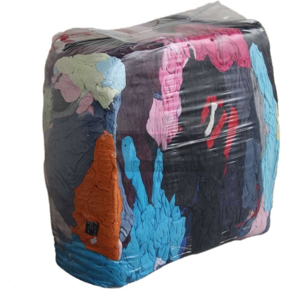 Изображение товара Цветная ветошь лоскут 10 кг ООО МЛ Текс для уборки и polishment