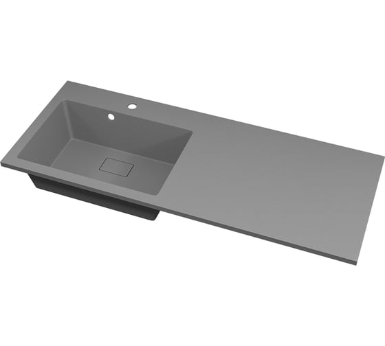 Изображение товара Раковина над стиральной машиной Uperwood Cosmos Quartz_120 см, левая, серый шелк RCosmos120LS