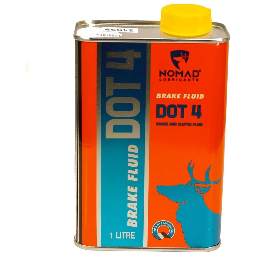 Изображение товара Тормозная жидкость синтетическая, металлическая канистра Nomad Brake Fluid DOT 4 1л 34999