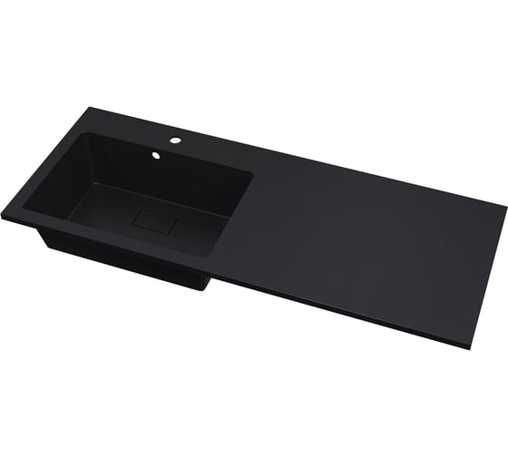 Изображение товара Раковина над стиральной машиной Uperwood Cosmos Quartz_120 см, левая, уголь RCosmos120LU