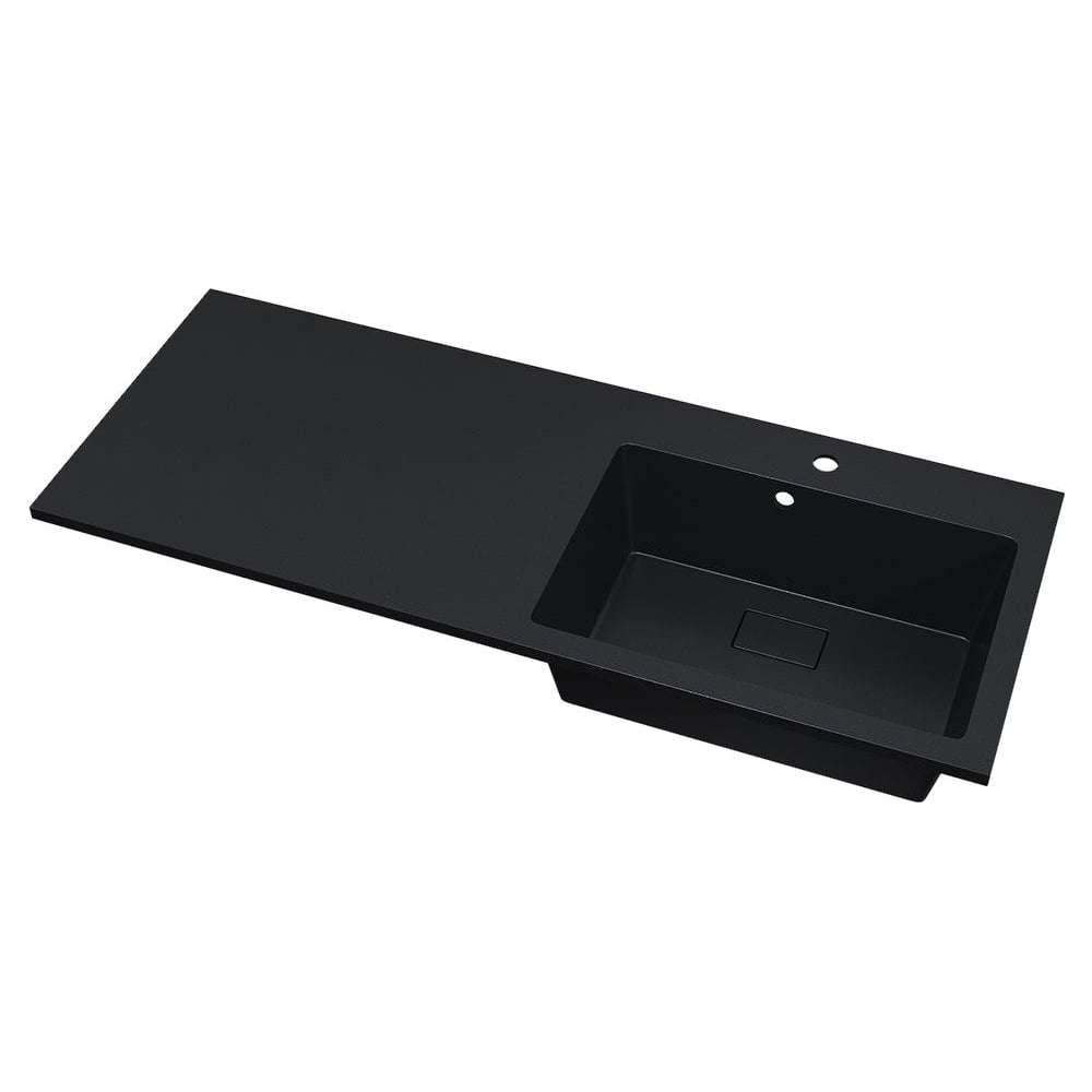 Изображение товара Раковина над стиральной машиной Uperwood Cosmos Quartz 120 см, правая, уголь RCosmos120RU