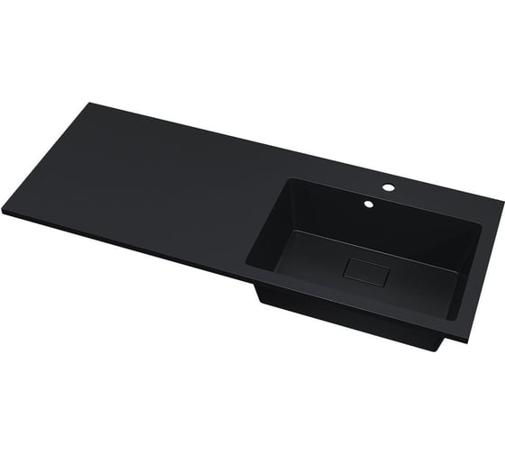 Изображение товара Раковина над стиральной машиной Uperwood Cosmos Quartz_120 см, правая, уголь RCosmos120RU