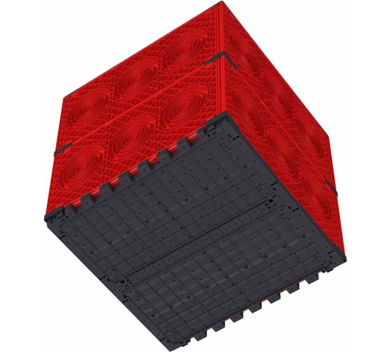 Изображение товара Пластиковый колодец для кабельной канализации DKC 750x750x750 под разгрузочную плиту 1 шт 270750UP