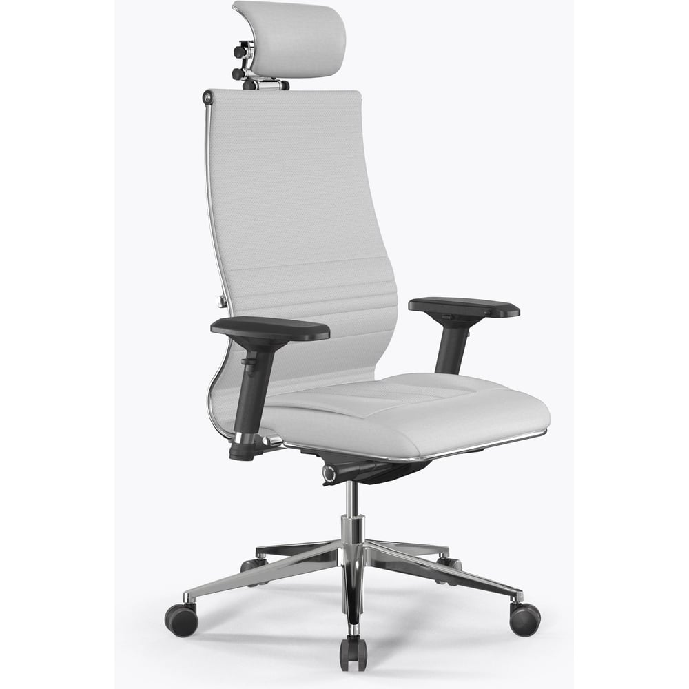 Изображение товара METTA Samurai KL-3 Белый - эргономичное кресло с поясничным упором