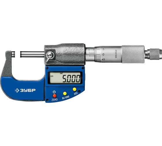 Изображение товара Цифровой микрометр ЗУБР Профессионал 0-25 мм 34482-25_z02