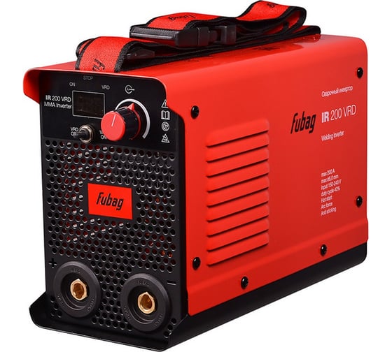 Изображение товара Инвертор MMA сварки FUBAG IR 200 VRD, сварочный ток 220А, рабочее напряжение 150-240В 46639