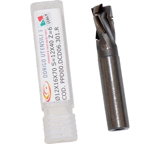 Изображение товара Фреза концевая алмазная Dorigo Нестинг DA: Ø12x16x70 Z=06 H=3 RH PPD00.DCD06.301.R