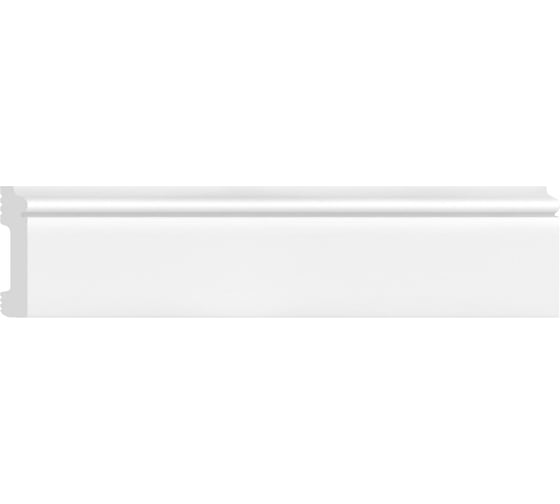 Изображение товара Плинтус напольный DECOMASTER D005-117ДМ (79х13х2400 мм) белый матовый D005-117 ДМ