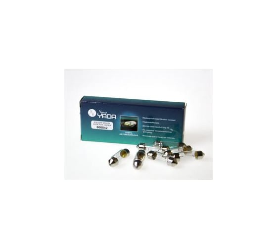 Изображение товара Лампа Nord-Yada C5W 12V, 36 мм, SV8.5, салонная подсветка номерного знака, 10 шт 800042