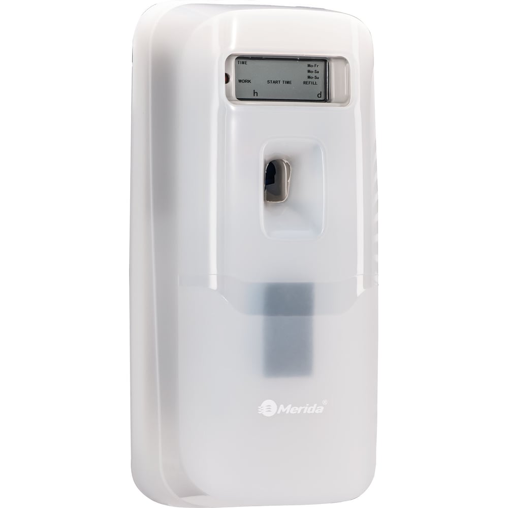 Изображение товара Диспенсер для освежителя воздуха Merida HARMONY пластиковый, с экраном, объем 110 мл, белый GHB705