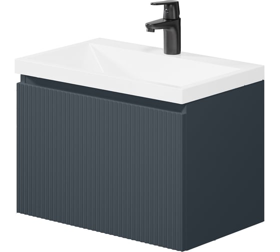 Изображение товара Тумба c раковиной для ванной ИТАНА Kate 2.0 60 602х377х440 Антрацит 4657836467215