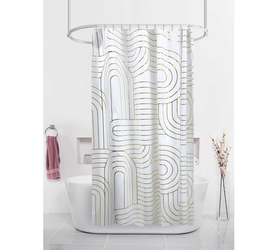 Изображение товара Штора для ванн Dasch 180х200 BT-829980, Золотая арка 13805