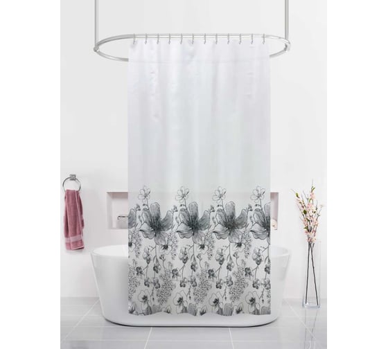 Изображение товара Штора для ванн Dasch 180х200 Маки BT-829908 13265