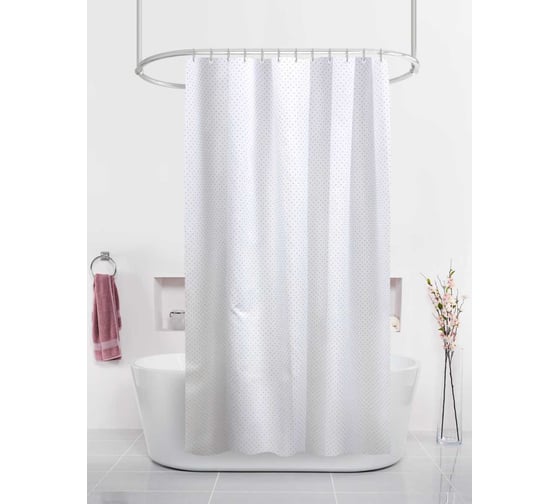 Изображение товара Штора для ванн Dasch 180х200 BT-829987, Серебряные стразы 13818