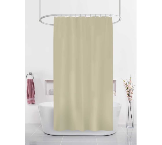 Изображение товара Штора для ванн Dasch PEVA GX003-BE,180х180, бежевый 13665