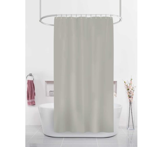 Изображение товара Штора для ванн Dasch PEVA GX005-G,180х200, серый 13668