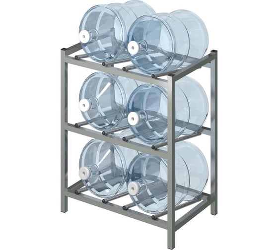 Изображение товара Металлическая мебель ООО Комус KD_Бомис-6Л стеллаж для воды бутилир. на 6 тар 656514